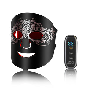 Led Photon Rejuvenation Silicone Mask Red Blue Light Therapy Facial Device Infrared Multi Color Light Beauty Mask