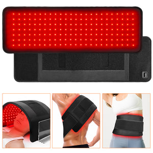168 Led Red Blue Light Therapy Belt Infrared Heating Pad For Skin Care And Pain Relief