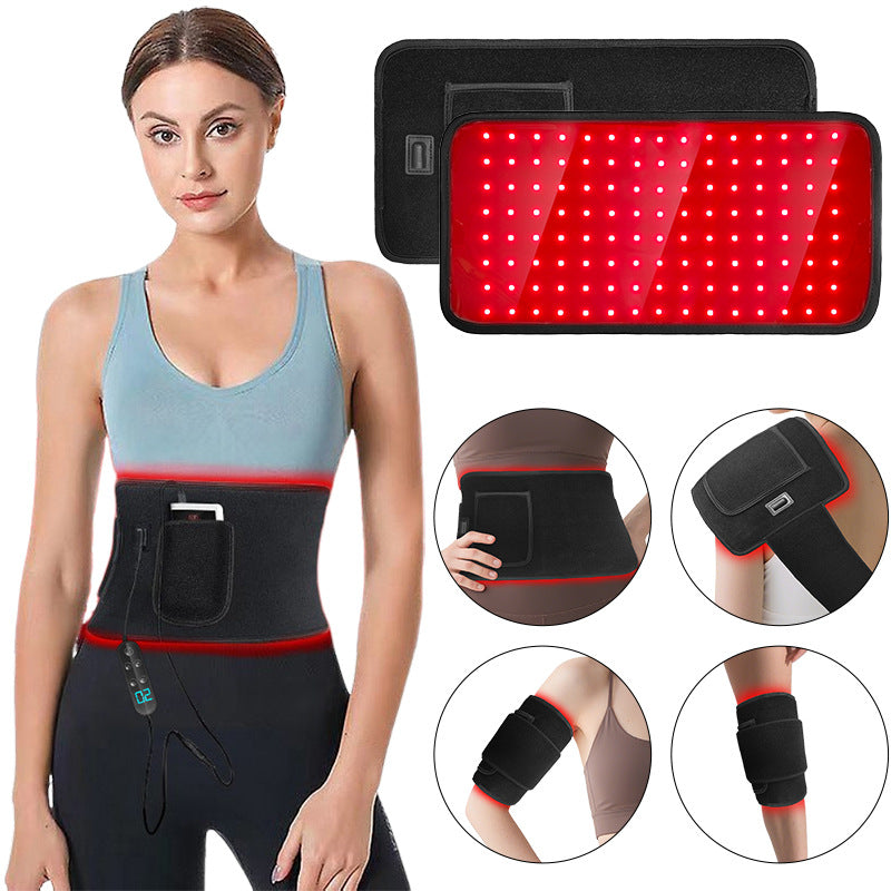 Led Red Light Therapy Belt Red Light Therapy Pad Infrared Therapy Device Pulse Red Light Therapy Belt