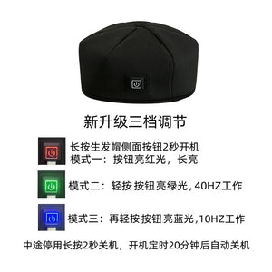 Led Infrared Light Therapy Cap Red Light 660Nm Photon Cap Pulse Three Level Adjustable Red Light Therapy Cap Hair Care Cap