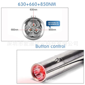 Led Infrared Light Red Light Therapy Flashlight 630Nm 660Nm 850Nm Customizable Spectrum For Home Use