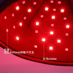 Led Infrared Light Therapy Cap Red Light 660Nm Photon Cap Pulse Three Level Adjustable Red Light Therapy Cap Hair Care Cap