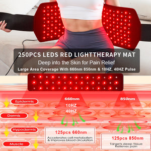 Red Light Therapy Belt Heating Waist Support Infrared Red Light Shoulder Neck Pain Relief Belt