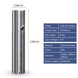 Portable Usb Rechargeable Red Light Flashlight Aluminum Alloy Led Flashlight With Goggles