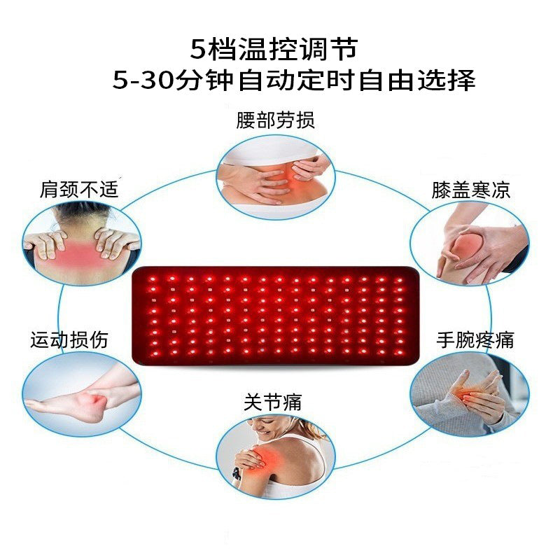 120 Led 5 Level Temperature Control Light Therapy Knee Brace Wrist Elbow Support Heating Belt Infrared Red Light Belt