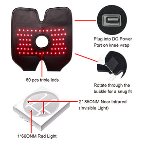 Led Red Light Infrared Therapy Pad For Leg Cramps Varicose Veins Pain Swelling