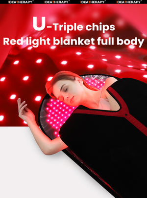 Red Light Therapy Mat Heating Pad Infrared Light Therapy Blanket Home Use Red Light Sleeping Bag