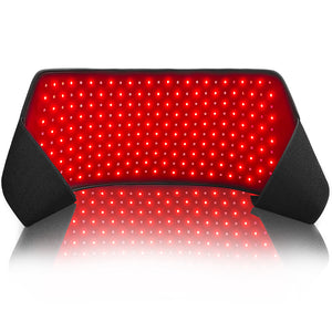 Red Light Vibration Massage Therapy Belt Heating Waist Support Infrared Light Therapy Belt