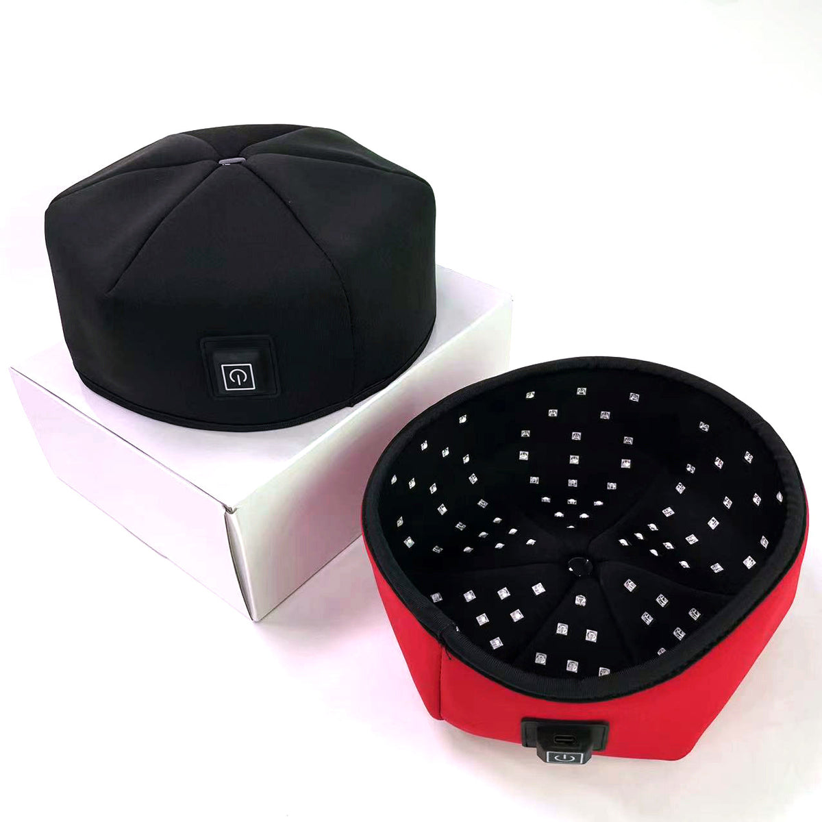 Led Infrared Light Therapy Cap Red Light 660Nm Photon Cap Pulse Three Level Adjustable Red Light Therapy Cap Hair Care Cap