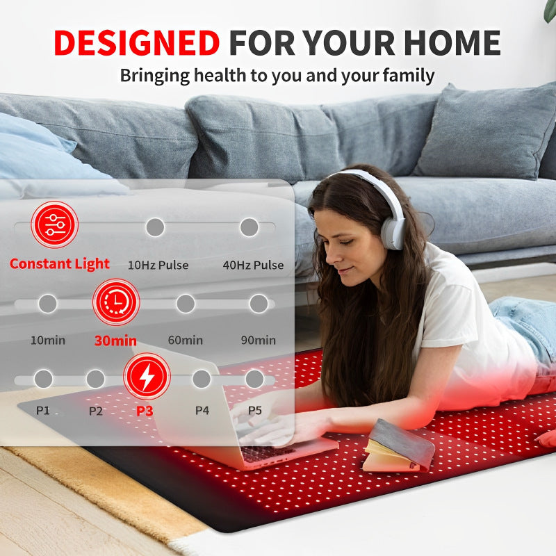Custom Full Body Red Light Therapy Mat Near Infrared Therapy Lamp Red Light Blanket Phototherapy Bed Red Light Therapy Mattress