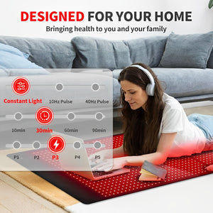 Custom Full Body Red Light Therapy Mat Near Infrared Therapy Lamp Red Light Blanket Phototherapy Bed Red Light Therapy Mattress