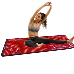 Led Red Light Therapy Mat 1260 Pcs 660 850 Nm Red Light Therapy Yoga Mat