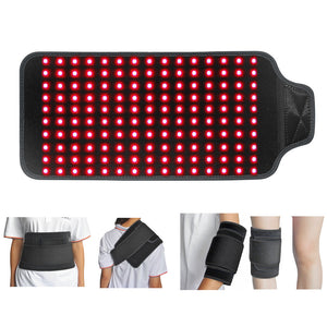 Led Red Light Therapy Belt Infrared Heating Massager For Waist Pain Relief