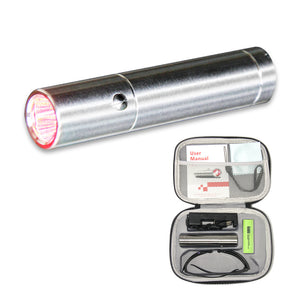 Portable Usb Rechargeable Red Light Flashlight Aluminum Alloy Led Flashlight With Goggles