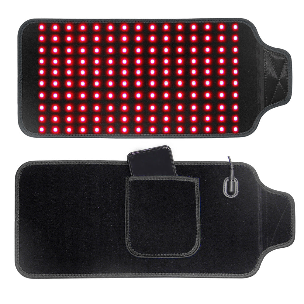 Red Light Infrared Therapy Heating Belt Waist Massager Led Pulse Light Therapy Support Belt