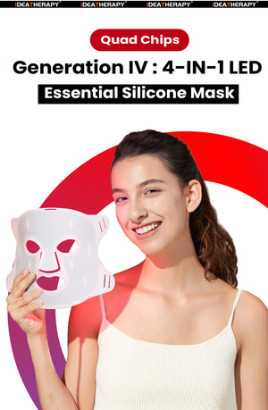 Led 4 Color Photon Facial Mask Red Blue Light Therapy Skin Care Device