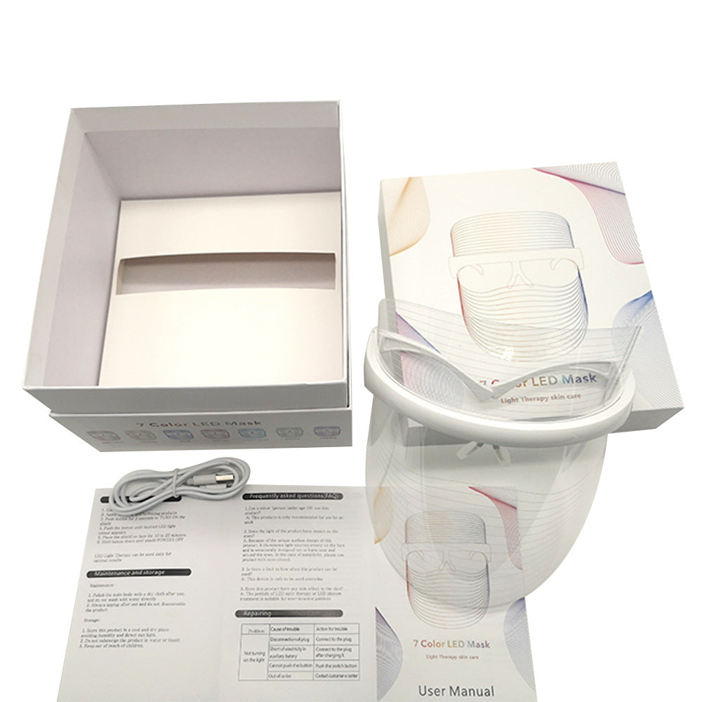 Led Light Therapy Mask For Skin Rejuvenation Anti Wrinkle Whitening Facial Care Device