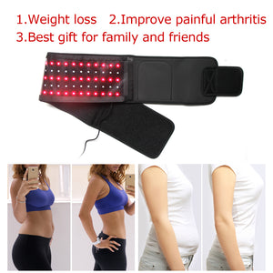 660nm 850nm Red Light Therapy Belt For Pain Relief Weight Loss Infrared Beauty Salon Pulse Treatment Device