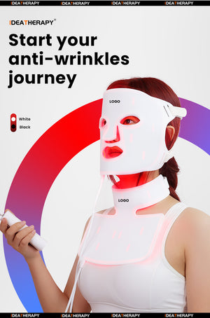 Led Mask Light Therapy Device Silicone Facial Skin Care Photon Rejuvenation Anti Acne Beauty Mask