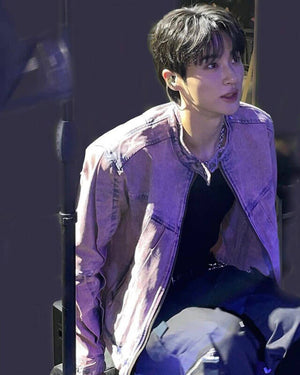 Lovely Runner Ryu Sun-Jae Concert Pink Denim Jacket