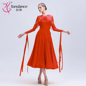 Women's Ballroom Dance Practice Dress International Standard Chiffon For Training