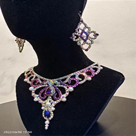 Dance Earrings Women's Iridescent AB Rhinestone Hoop Earrings, Ballroom Latin Salsa Dance Jewelry