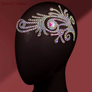 Dance Headpiece Women's Iridescent Crystal Octopus Design Headwear - Latin, Ballroom, Salsa