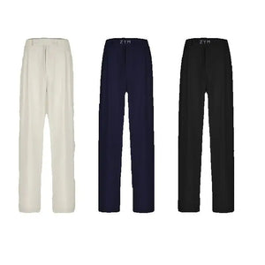 Men's Ballroom Dance Shirt & Pants Set, Cream Long Sleeve V-Neck Shirt, Navy Blue Pleated Pants, Black Long Sleeve V-Neck Shirt, Black Pleated Pants, Black Long Sleeve Crew Neck Shirt, Cream Pleated Pants