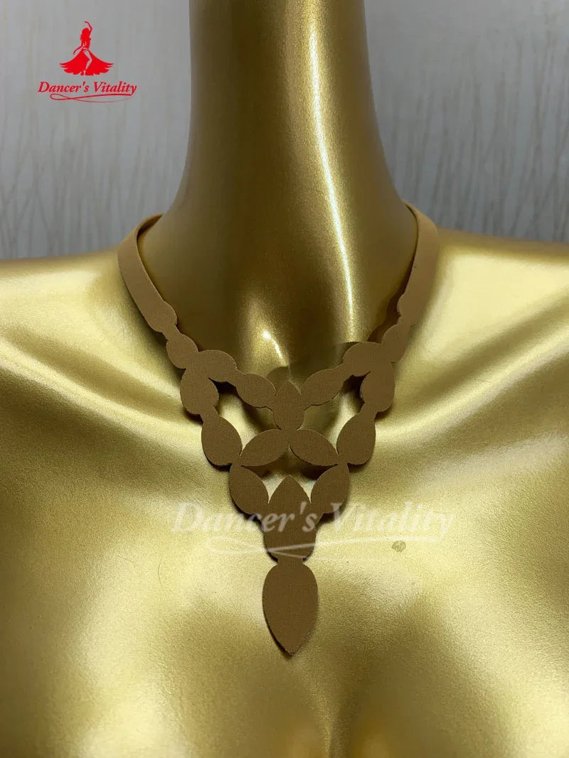Necklace With AB Rhinestones For Belly Dance Competition Performance For Women And Kids