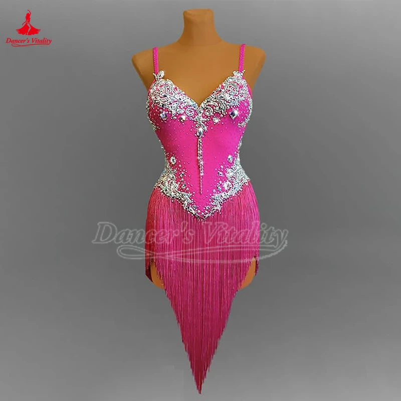Women's Latin Ballroom Dance Dress For Competition, Performance & Graded Exams