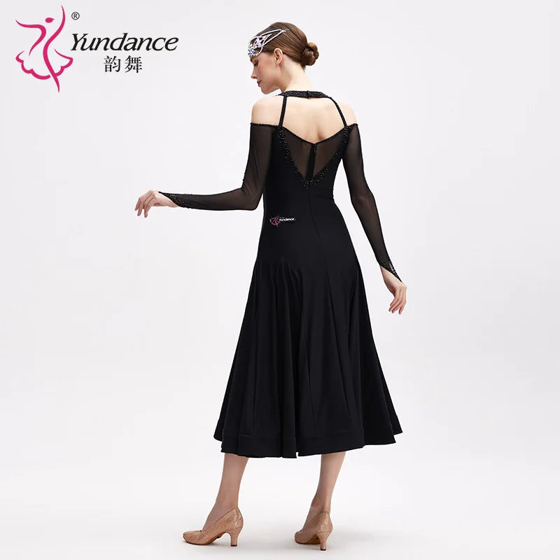 Women's Standard Ballroom Practice Dance Dress For Training And Rehearsal