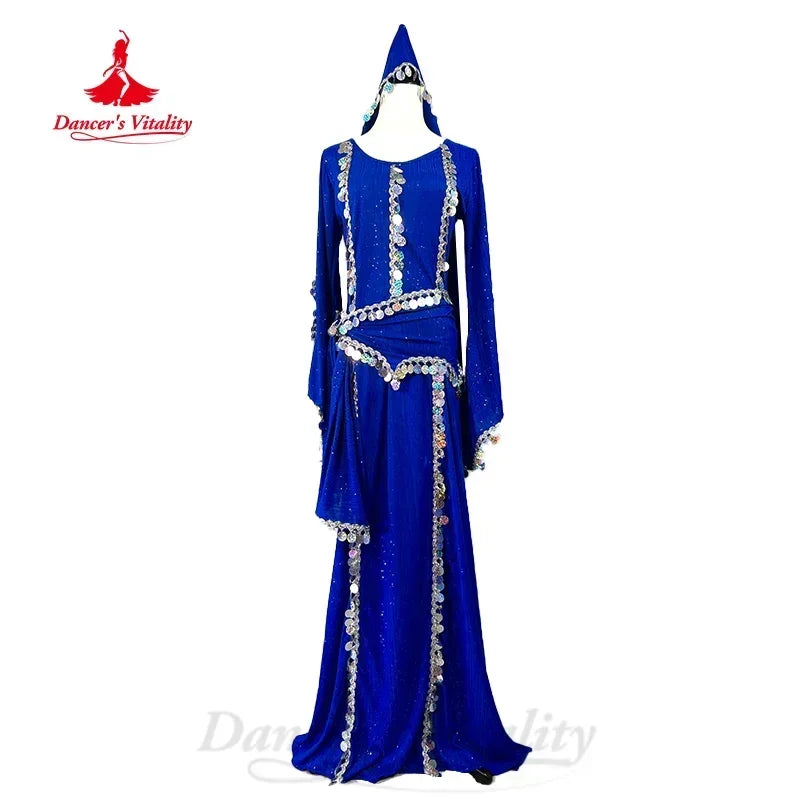 Belly Dance Costume Set With Shaabi, Baladi, Saidi Style For Adults And Kids Performance Competition