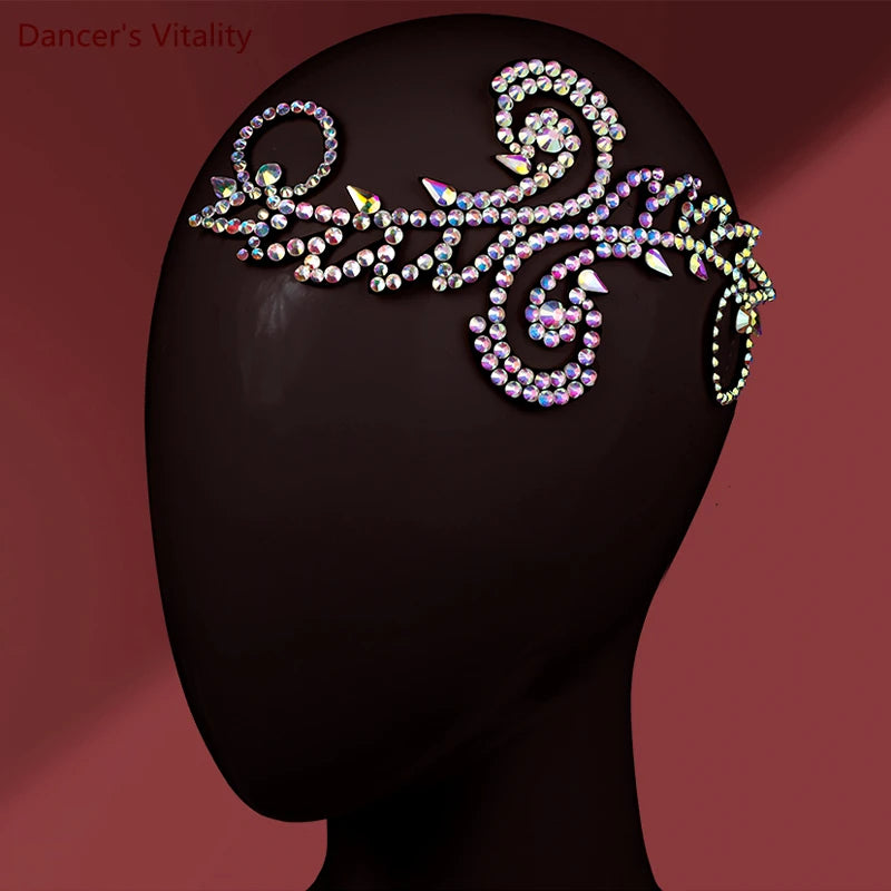 Dance Headpiece Women's Iridescent Crystal Octopus Design Headwear - Latin, Ballroom, Salsa