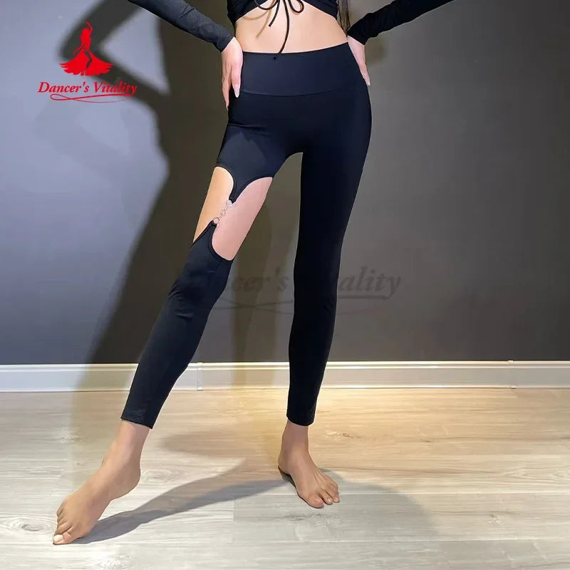 Women's Belly Dance High-Waist Slim Fit Practice Pants