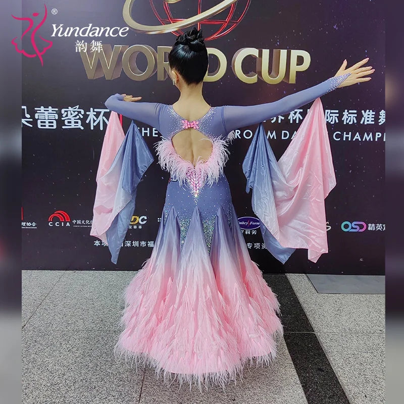 Women's Ballroom Competition Dance Dress Custom Made For Blackpool