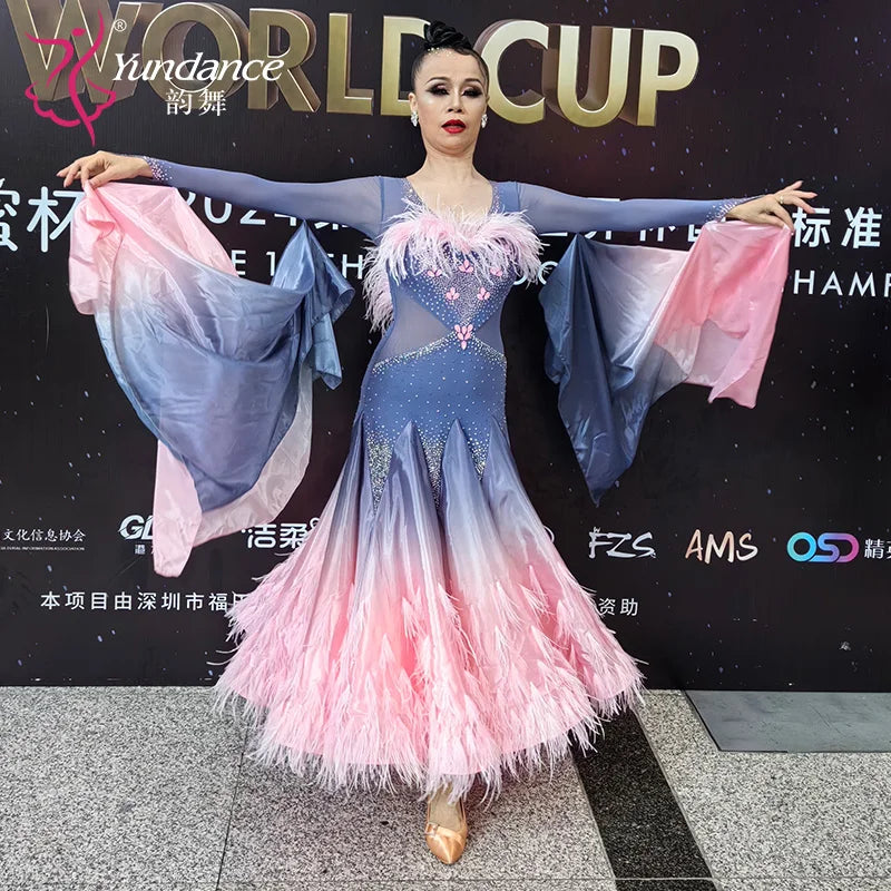 Women's Ballroom Competition Dance Dress Custom Made For Blackpool