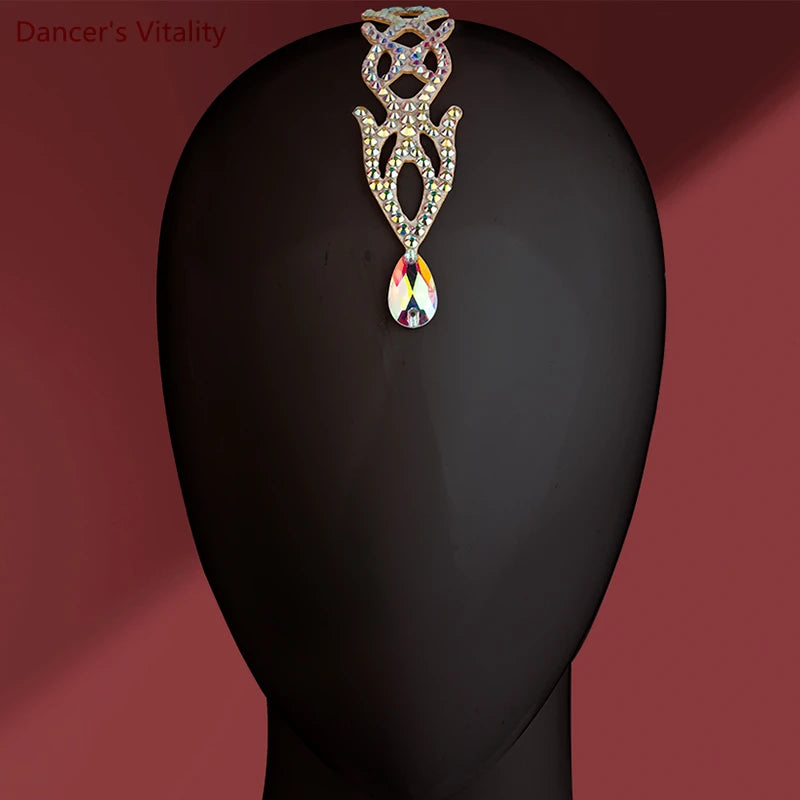 Dance Headpiece Women's Iridescent Crystal Octopus Design Headwear - Latin, Ballroom, Salsa