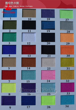 Women's Dark Green V-Neck Long Sleeve Mesh Ballroom Dance Leotard