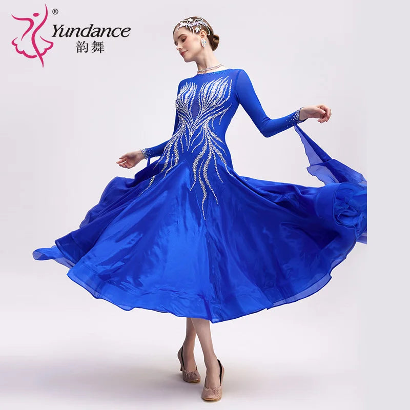 Women's Ballroom Dance Dress For Practice, Class, Competition, And Stage Performance