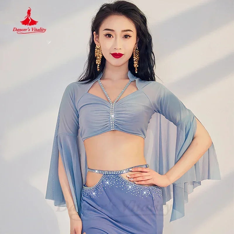 Women's Belly Dance Practice Top and Skirt Set for Class or Performance