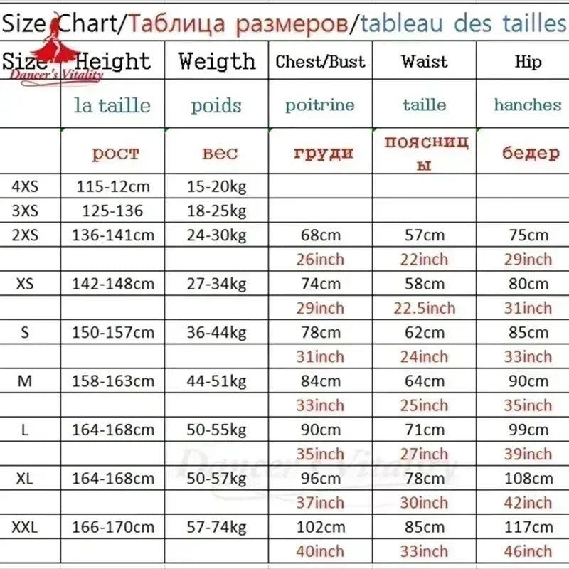 Women's Ballroom Dress Long Sleeve Gradient Chiffon Full Skirt For Waltz Foxtrot Quickstep Competition