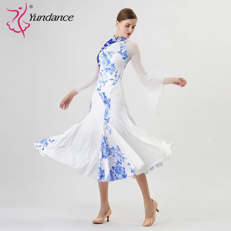 Women's International Standard Ballroom Dance Dress For Stage Performance