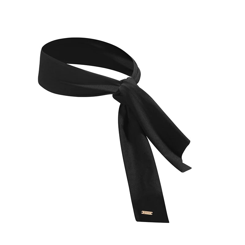 Women's White Ribbed Headband Hair Accessory for Dance