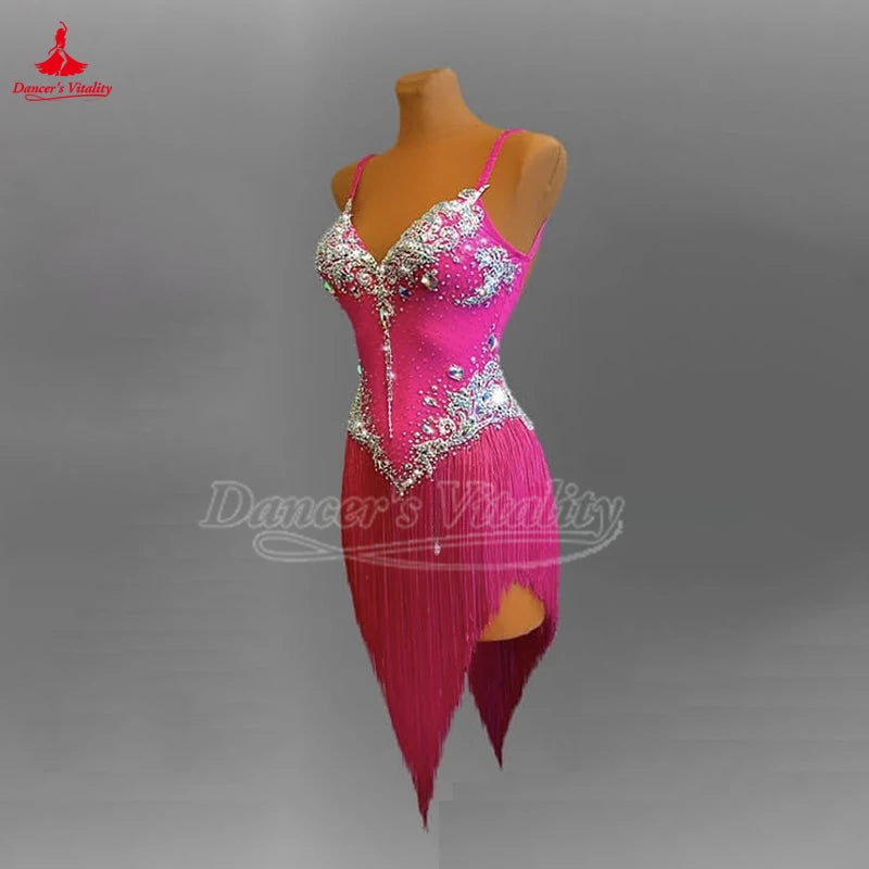 Women's Latin Ballroom Dance Dress For Competition, Performance & Graded Exams