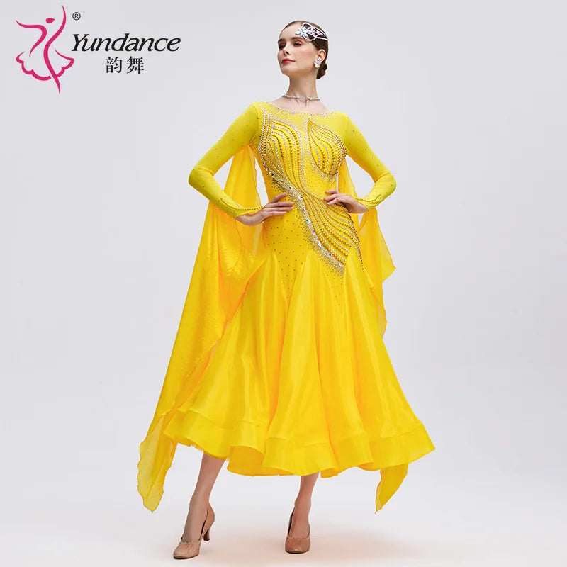 Women's Standard Ballroom Dance Dress For Competition
