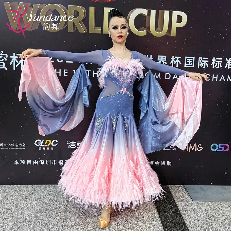 Women's Ballroom Competition Dance Dress Custom Made For Blackpool