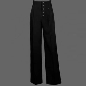 Women's White/Lavender/Black Off-Shoulder/Square Neck/Asymmetrical Ruffle Top with Pink/Lavender/Purple High-Waisted Wide-Leg Pants for Ballroom Dance