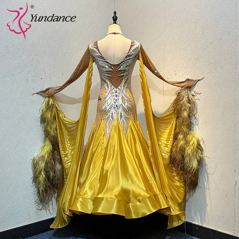 Women's Ballroom Dance Competition Dress In Performance Fabric For Blackpool