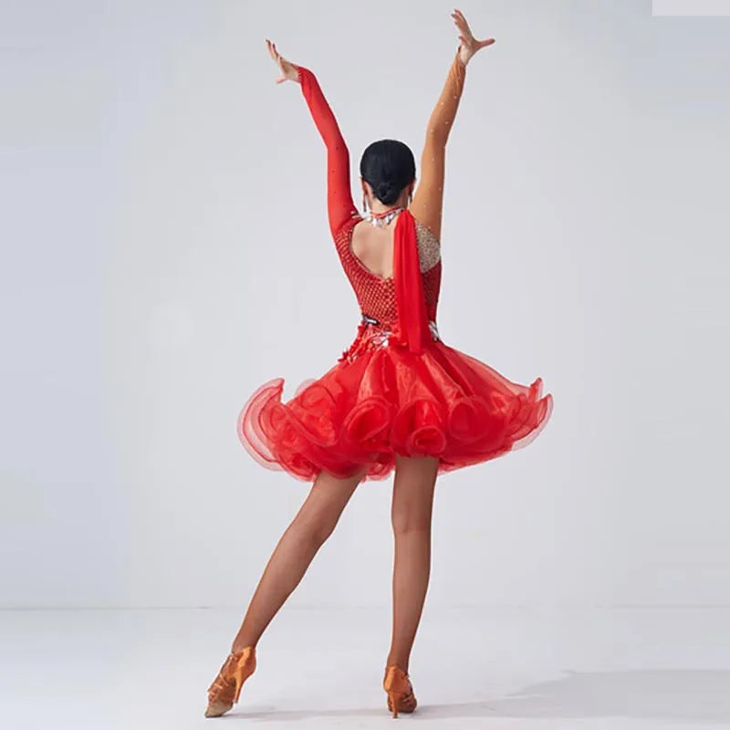 Adult Women's Professional Latin Ballroom Competition Dance Dress