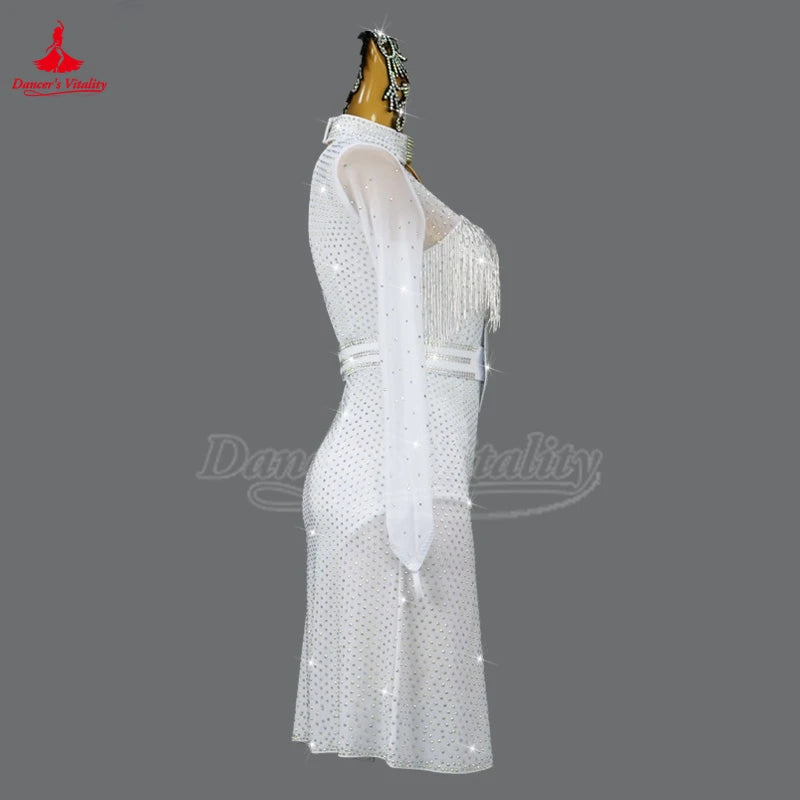 Latin Ballroom Dance Dress Custom Samba Jive Style For Adults And Kids Competition